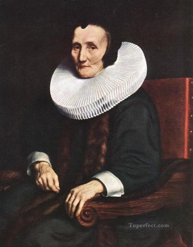  Baroque Canvas - Portrait of Margaretha de Geer Wife of Jacob Trip Baroque Nicolaes Maes
